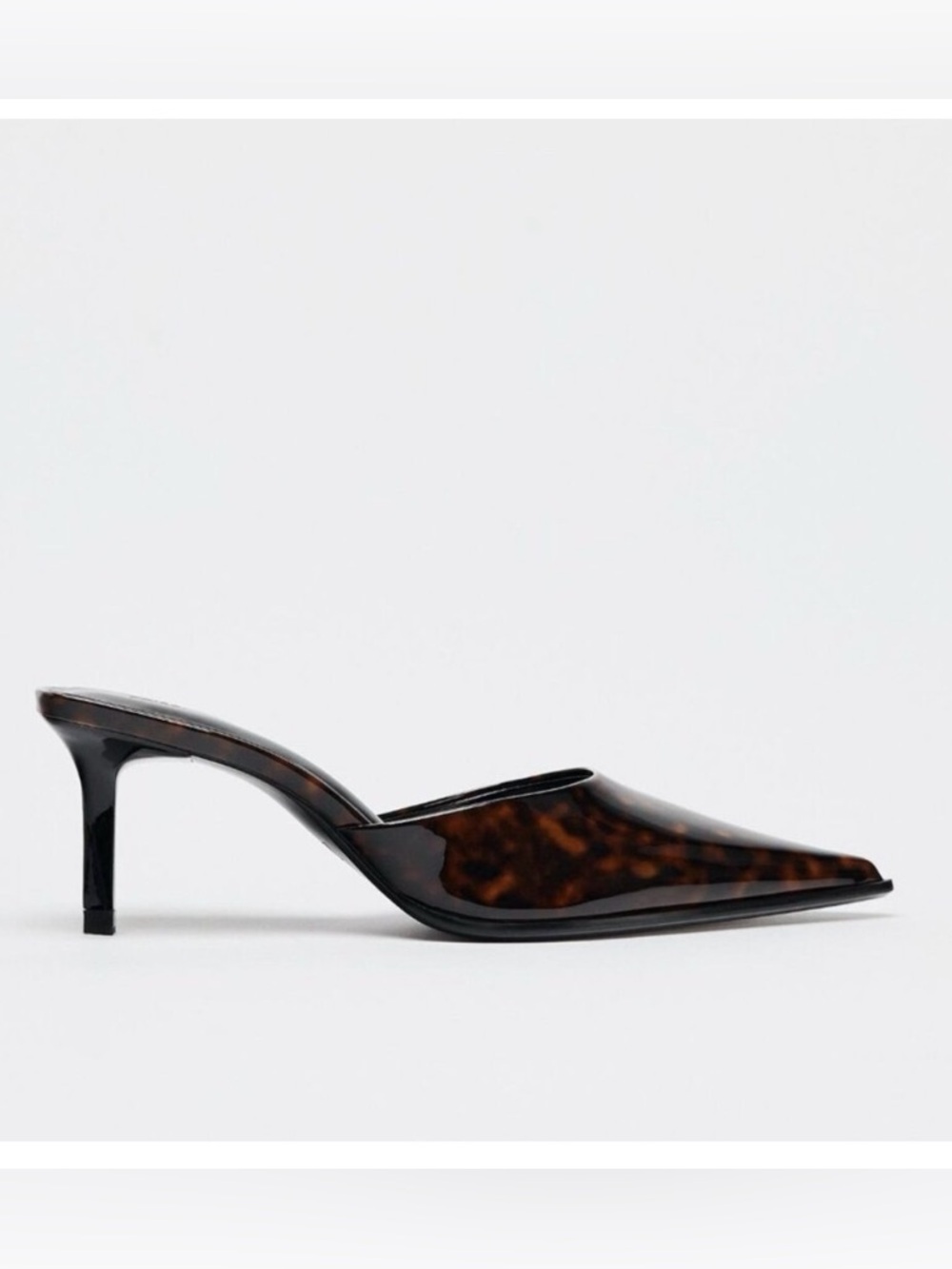 LIKE NEW Zara Tortoiseshell Mule Size 39